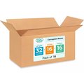 Idl Packaging 32L x 16W x 16H Corrugated Boxes for Shipping or Moving, Heavy Duty, 15PK B-321616-15